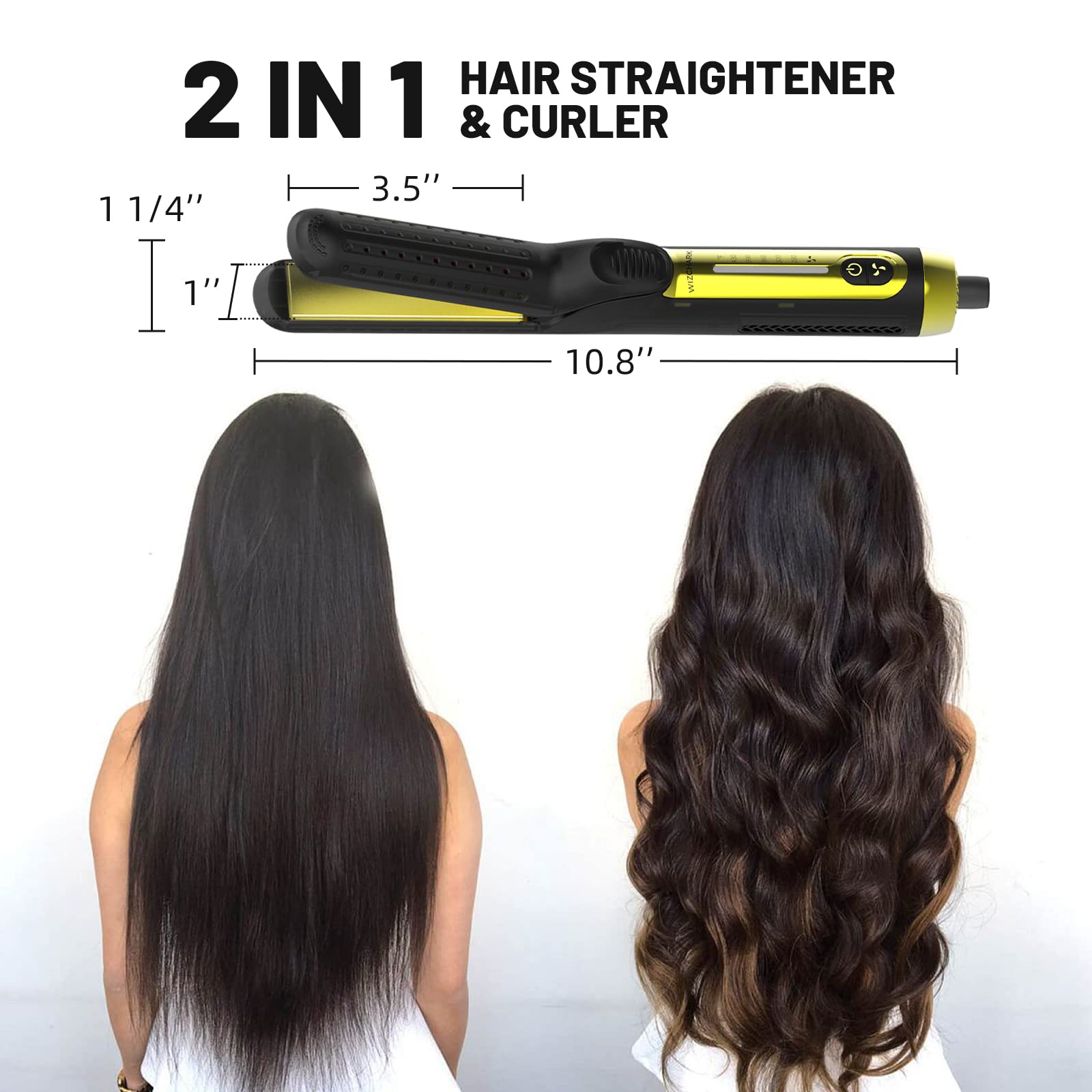 เครื่องหนีบผมและม้วนผม 360° Airflow Styler Curling Iron สำหรับทุกสไตล์พร้อมช่องลมเย็น